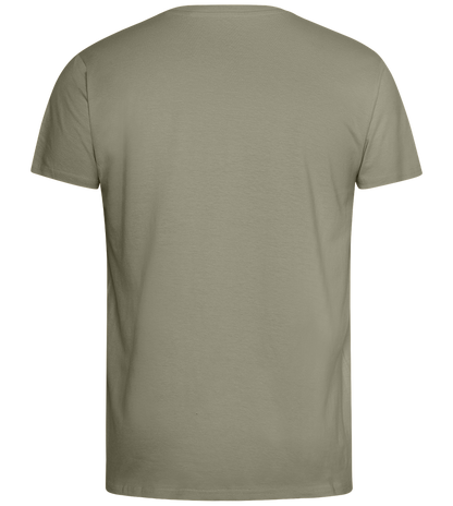 Comfort men's fitted t-shirt_KHAKI_back