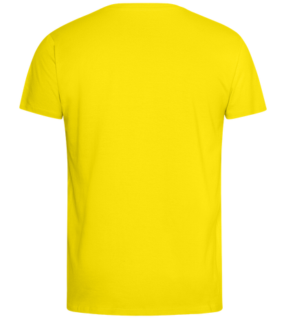 Comfort men's fitted t-shirt_YELLOW_back