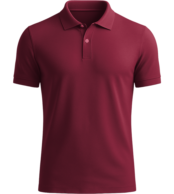 Comfort classic men's polo shirt_BORDEAUX_front
