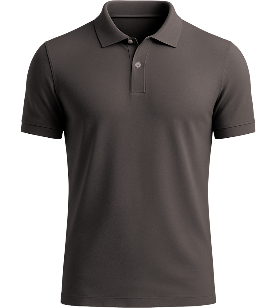 Premium men's polo shirt_DARK GRAY_front