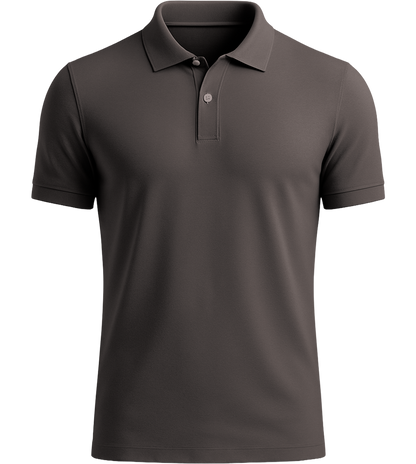 Premium men's polo shirt_DARK GRAY_front