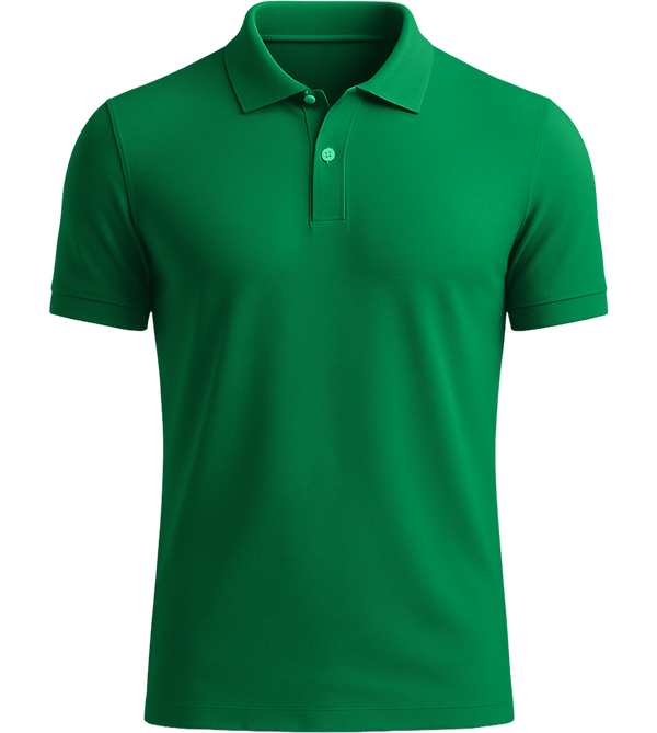 Comfort classic men's polo shirt_MEADOW GREEN_front