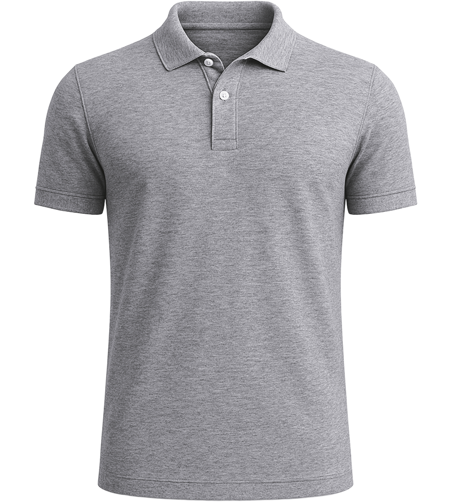 Premium men's polo shirt_ORION GREY II_front