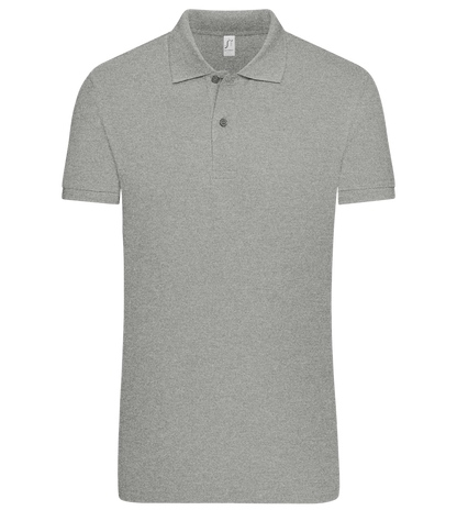 Premium men's polo shirt ORION GREY II front