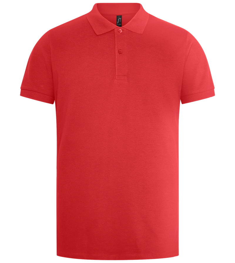 Premium men's polo shirt_RED_front