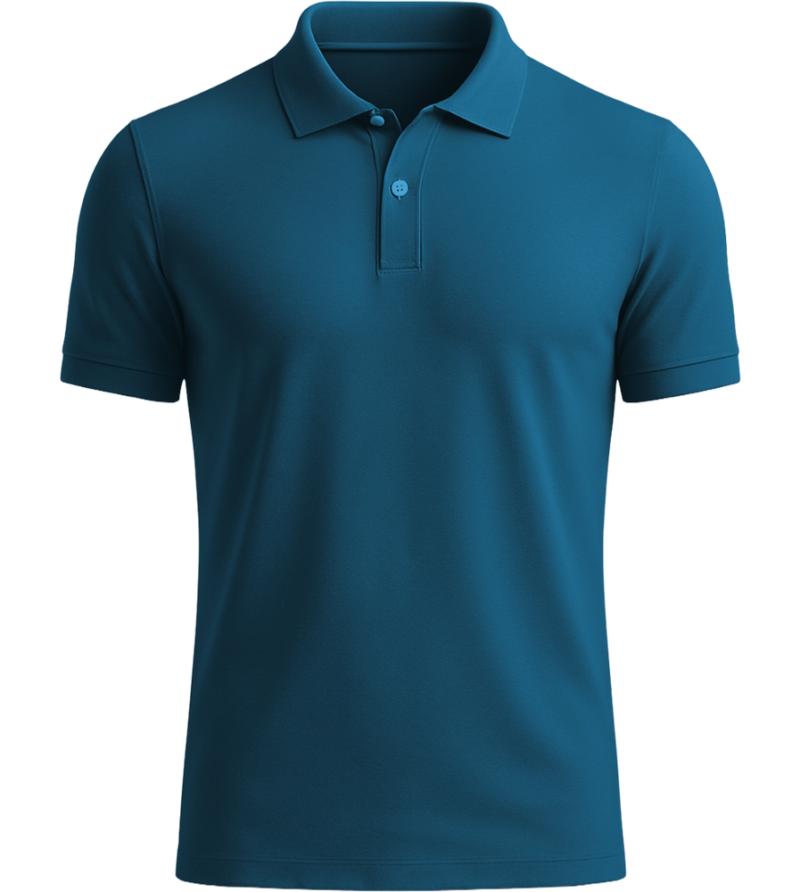 Premium men's polo shirt_SLATE BLUE_front