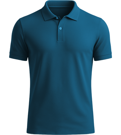 Premium men's polo shirt_SLATE BLUE_front