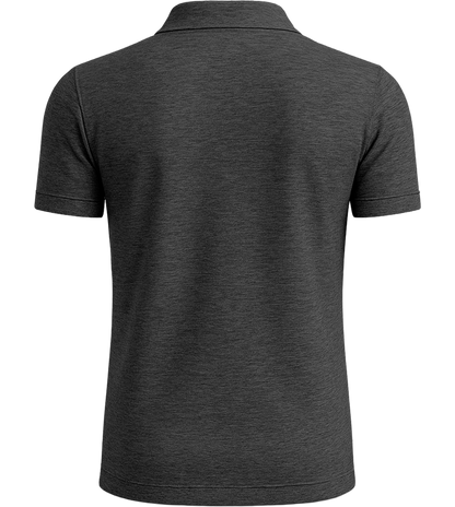 Premium men's polo shirt_CHARCOAL CHIN_back