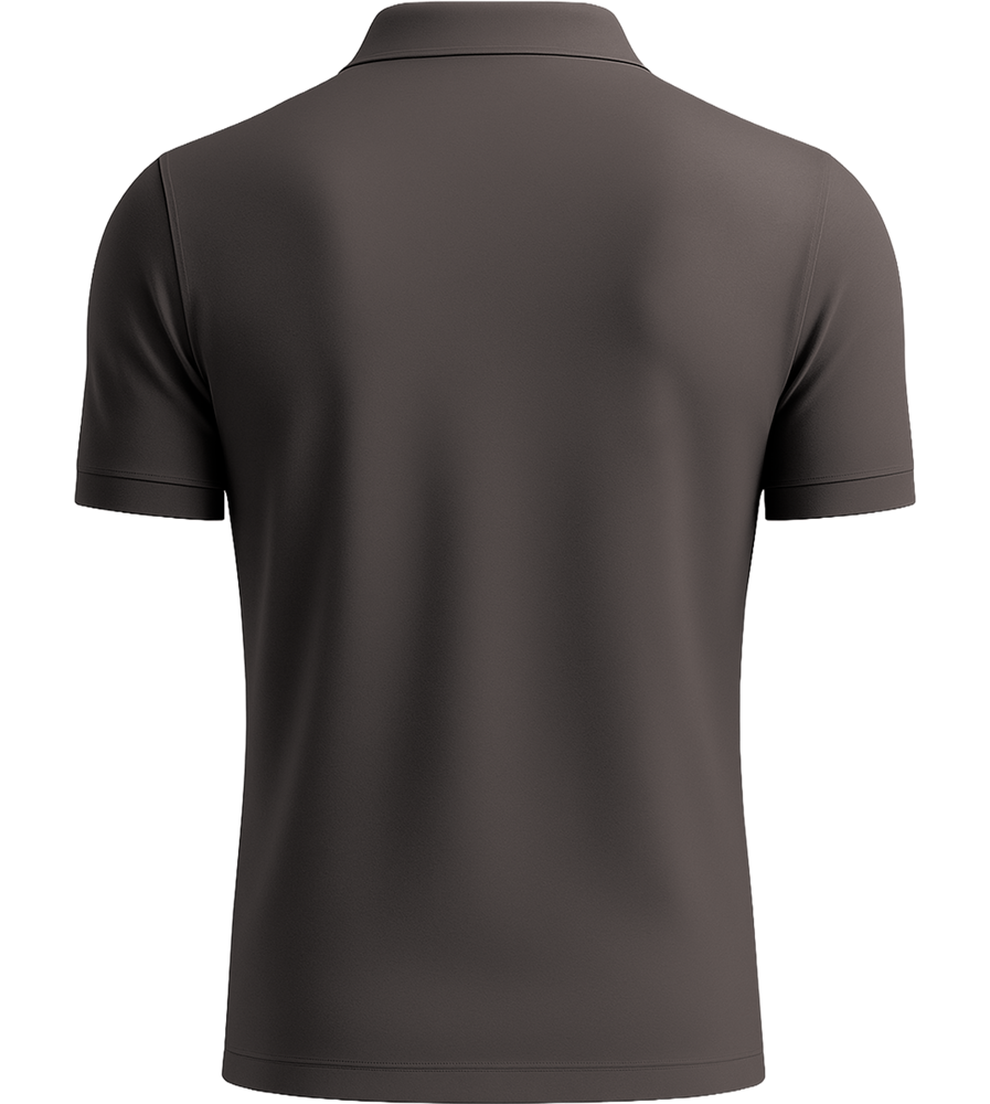 Premium men's polo shirt_DARK GRAY_back