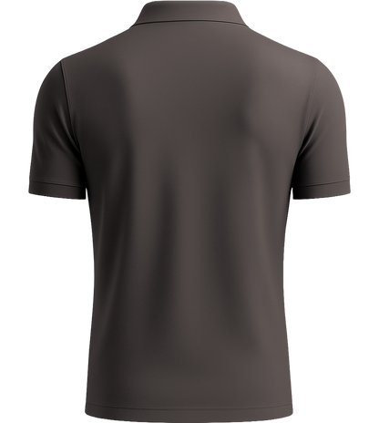 Premium men's polo shirt_DARK GRAY_back