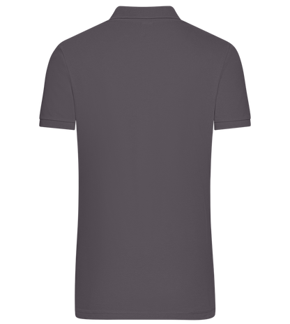 Premium men's polo shirt_DARK GRAY_back