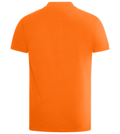 Premium men's polo shirt_ORANGE_back