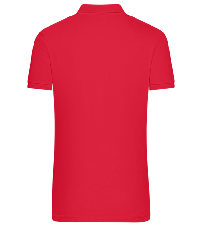 Premium men's polo shirt_RED_back