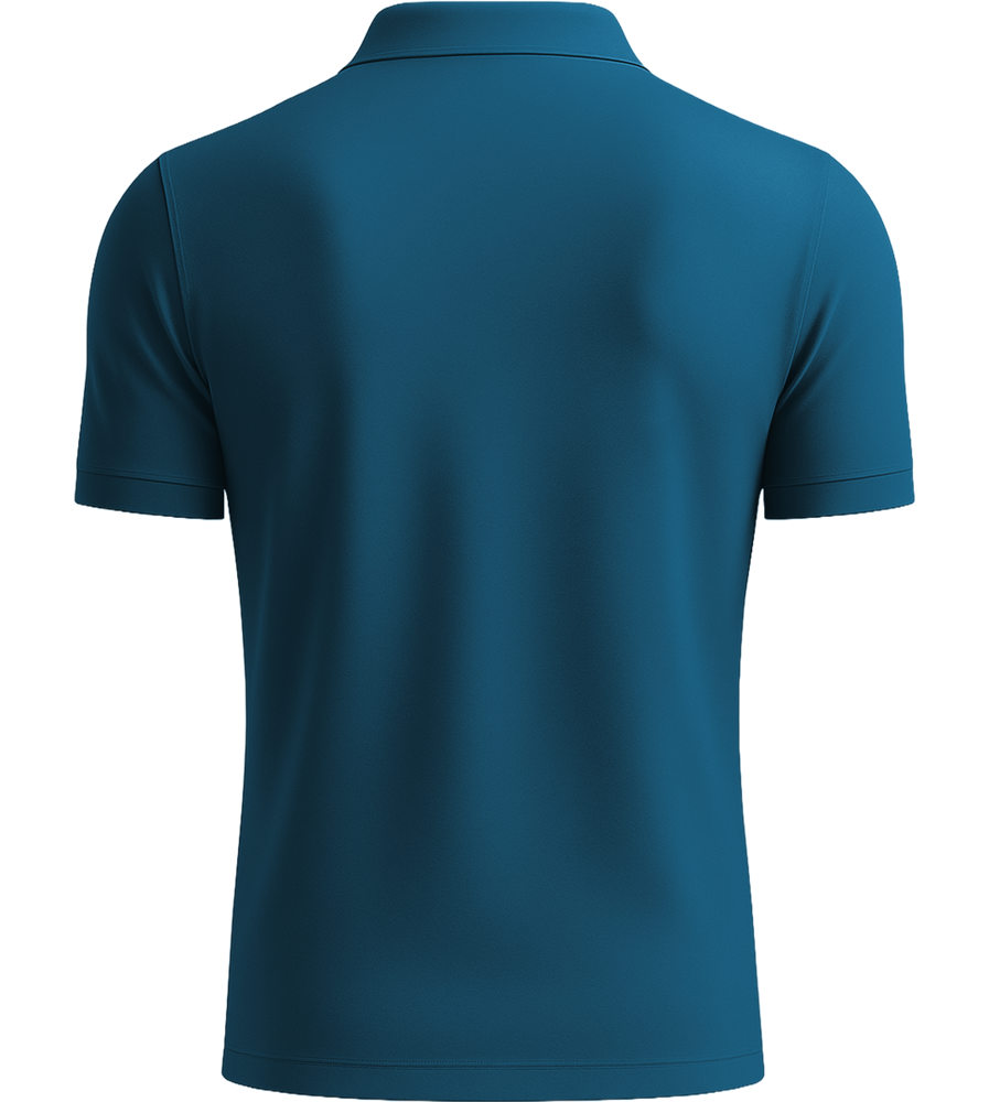 Premium men's polo shirt_SLATE BLUE_back