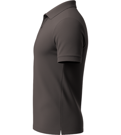 Premium men's polo shirt_DARK GRAY_left