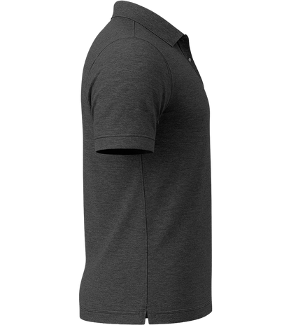 Premium men's polo shirt_CHARCOAL CHIN_right