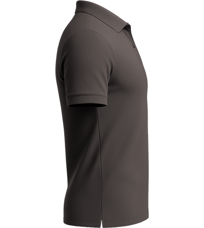 Premium men's polo shirt_DARK GRAY_right