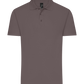 Basic men's polo shirt DARK GRAY front