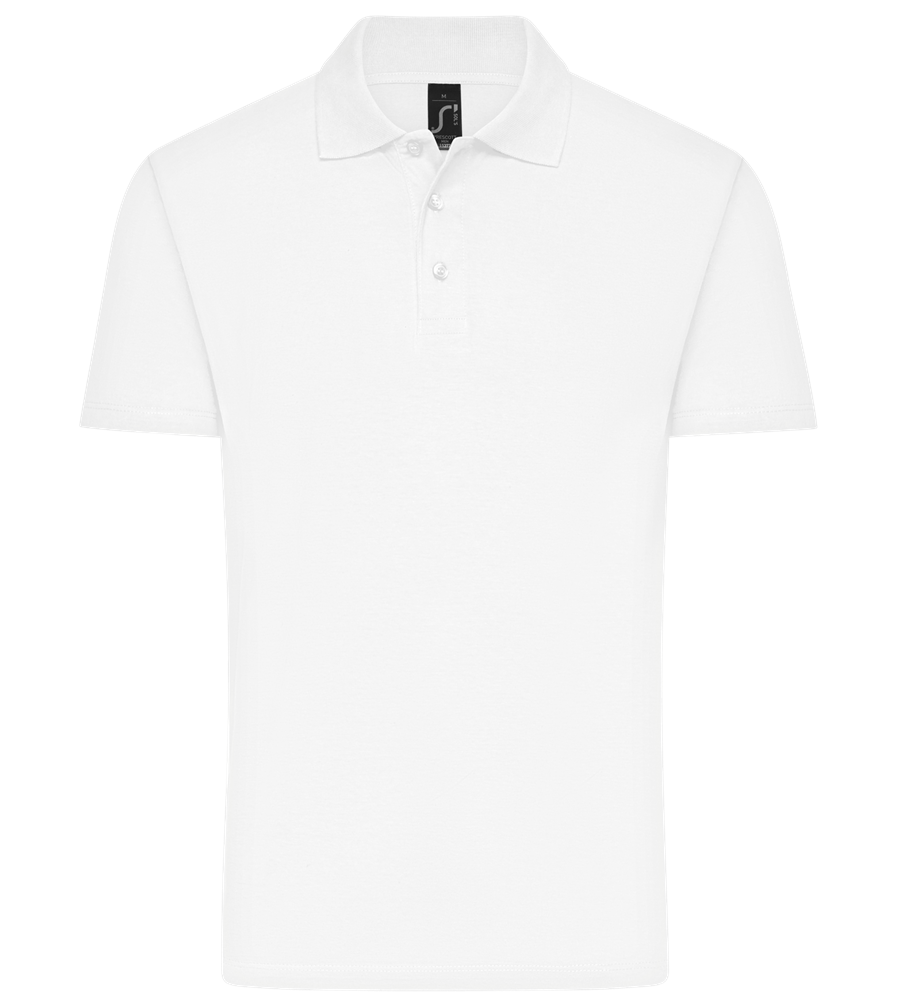 Basic men's polo shirt WHITE front