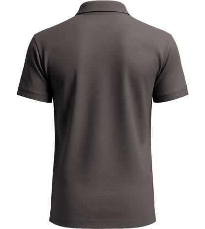 Basic men's polo shirt_DARK GRAY_back