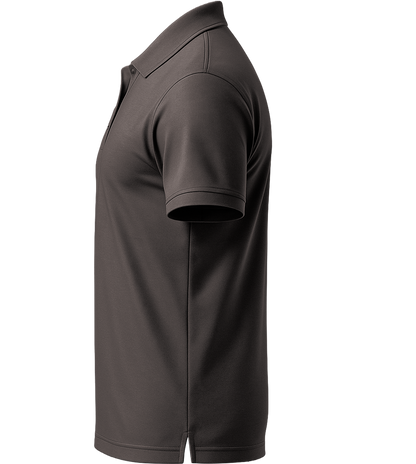 Basic men's polo shirt_DARK GRAY_left