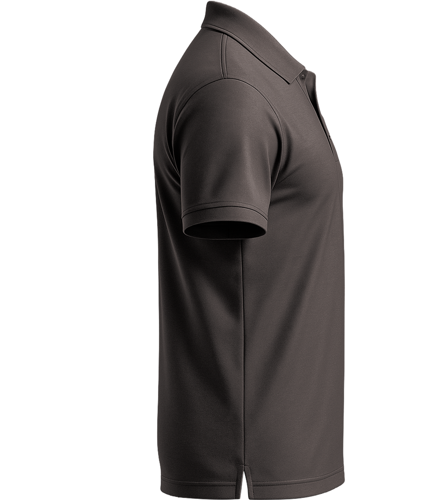 Basic men's polo shirt_DARK GRAY_right