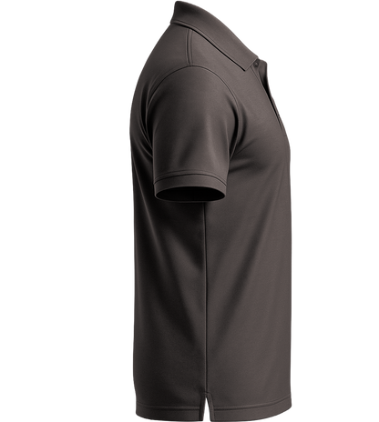 Basic men's polo shirt_DARK GRAY_right