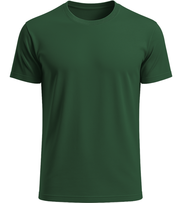 Basic men's t-shirt_GREEN BOTTLE_front