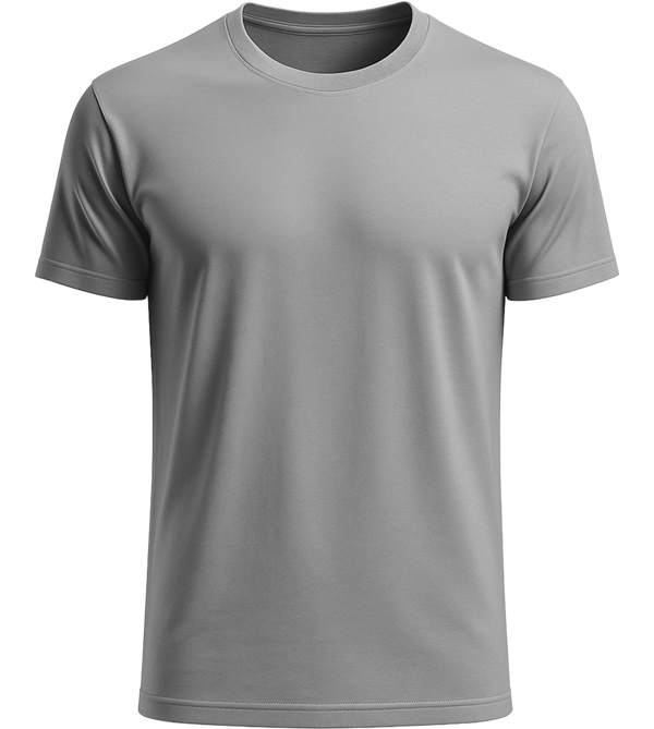 Basic men's t-shirt_PURE GRAY_front