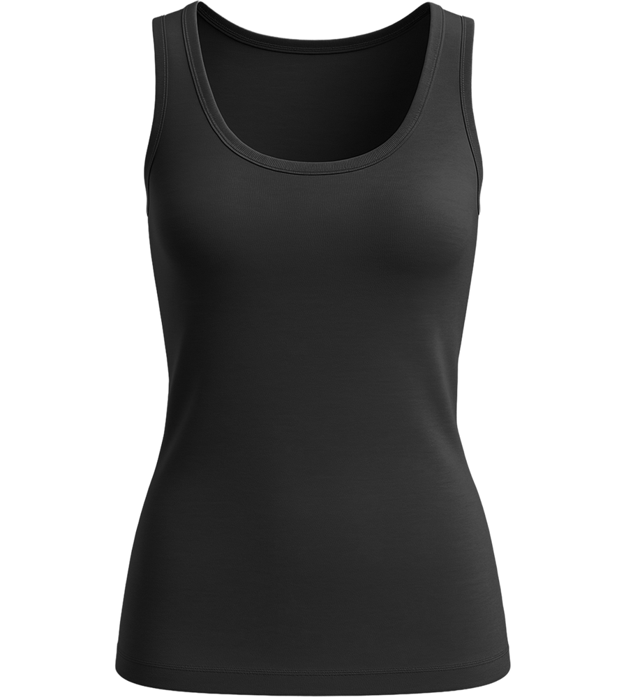 Comfort women's tank top_DEEP BLACK_front