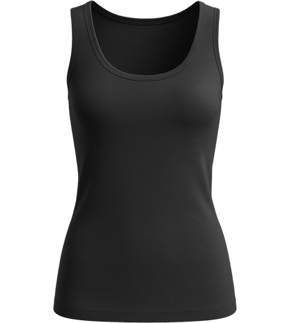 Comfort women's tank top_DEEP BLACK_front