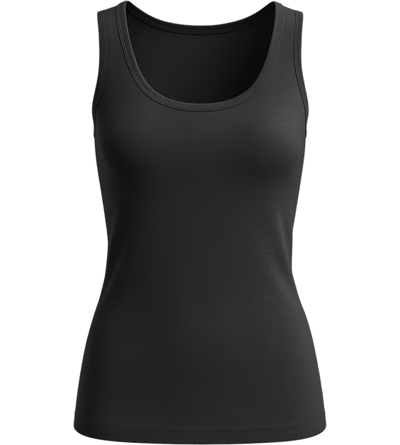 Comfort women's tank top_DEEP BLACK_front