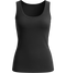 Premium women's tank top_DEEP BLACK_front