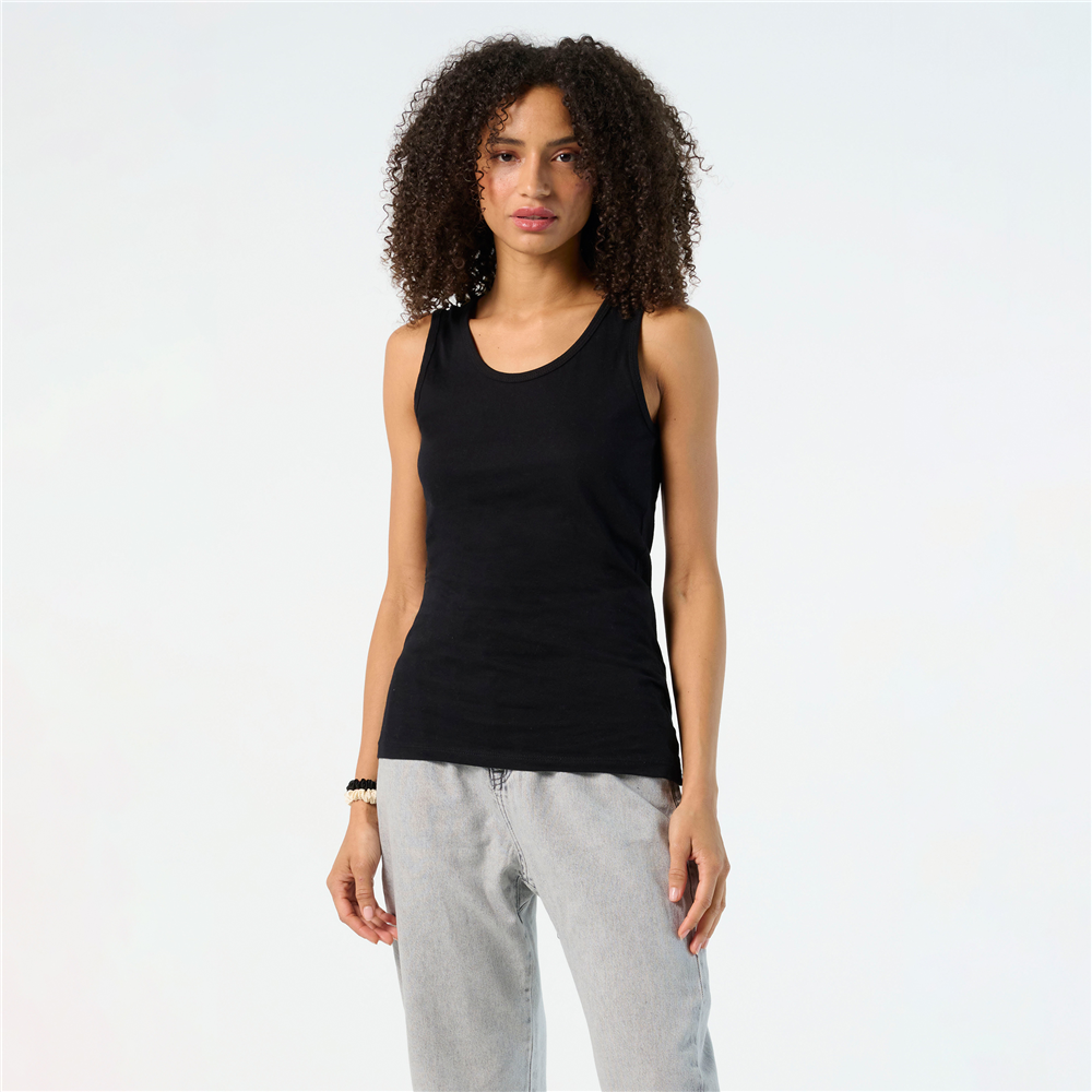 Comfort women's tank top_DEEP BLACK_DETAILEDIMAGE_front_0