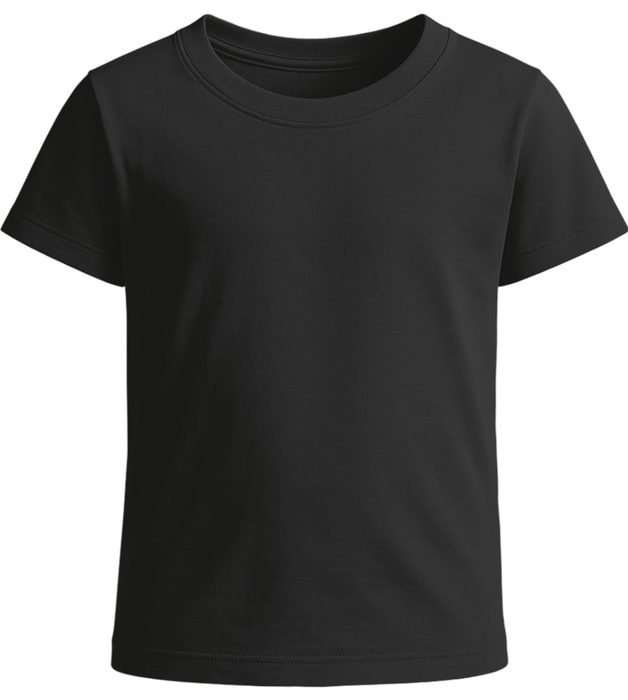 Basic girls' t-shirt_DEEP BLACK_front