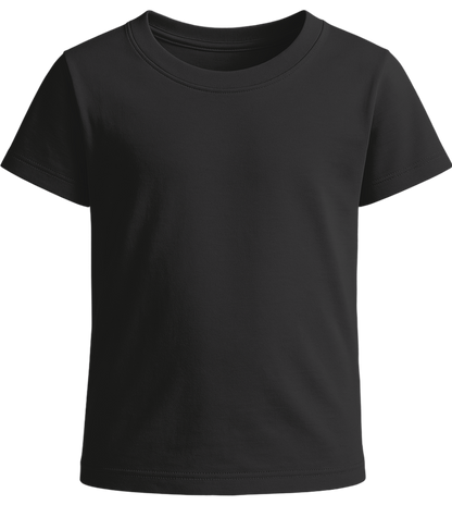 Basic girls' t-shirt_DEEP BLACK_front