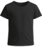 Basic girls' t-shirt_DEEP BLACK_front