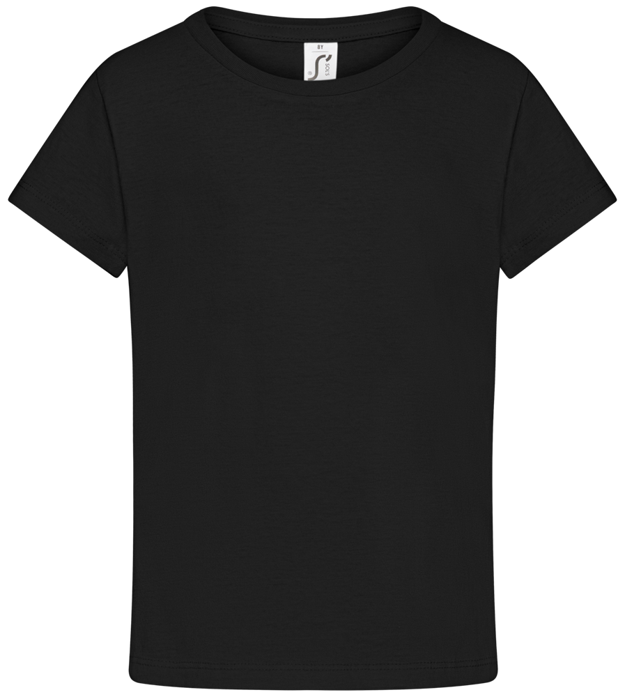 Comfort girls' t-shirt DEEP BLACK front