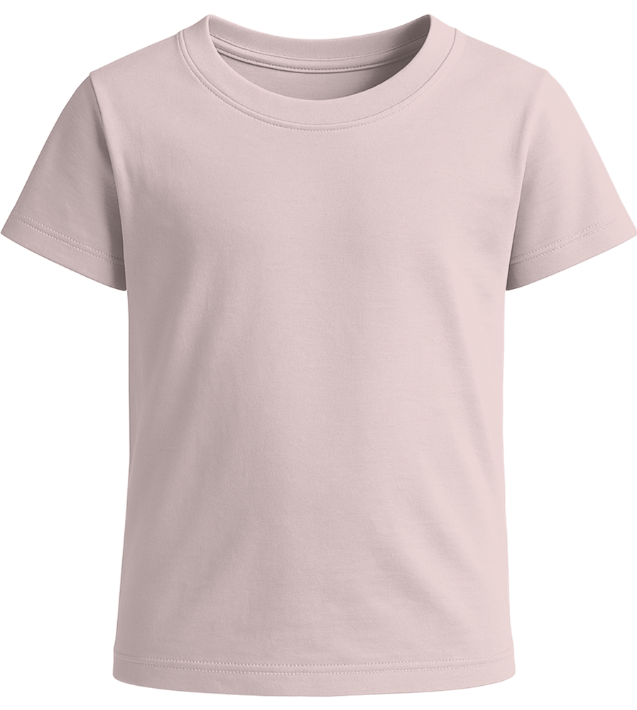 Basic girls' t-shirt_MEDIUM PINK_front