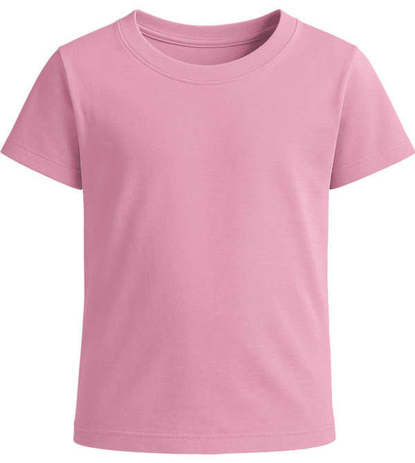 Basic girls' t-shirt_ORCHID PINK_front
