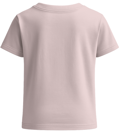 Basic girls' t-shirt_MEDIUM PINK_back