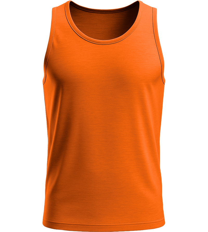 Basic men's tank top_ORANGE_front