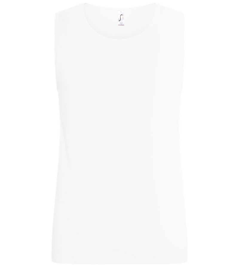 Basic men's tank top_WHITE_front