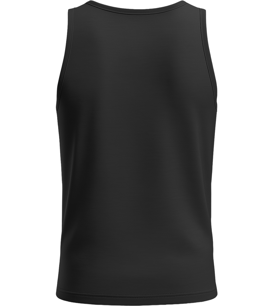 Basic men's tank top_DEEP BLACK_back