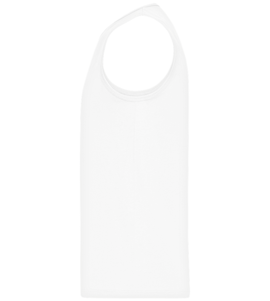 Basic men's tank top WHITE left