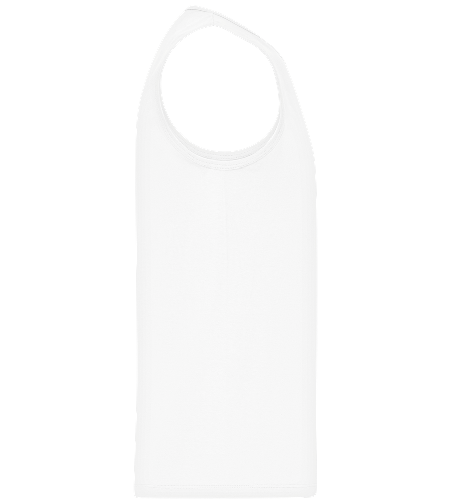 Basic men's tank top WHITE right