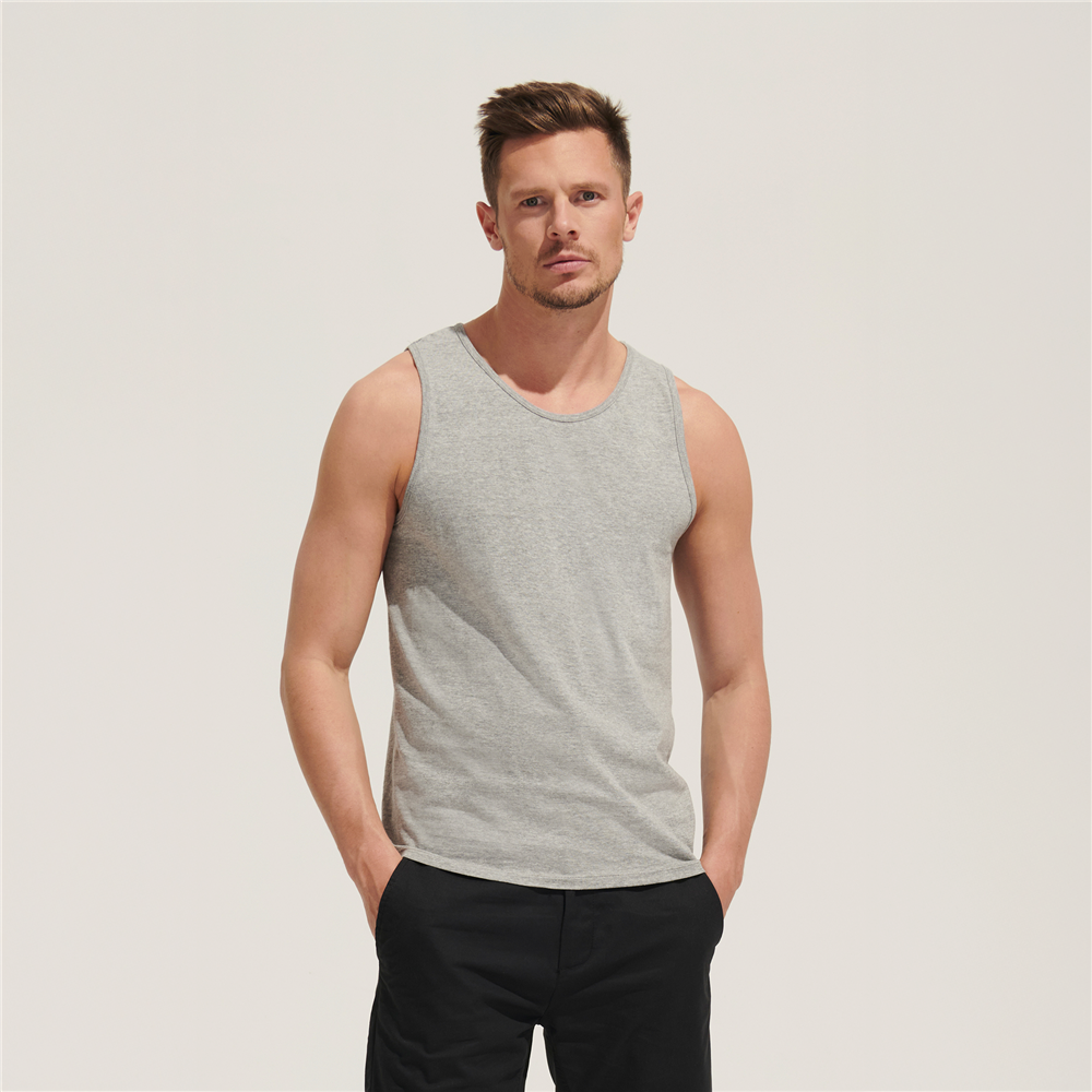 Basic men's tank top_DEEP BLACK_DETAILEDIMAGE_back_1