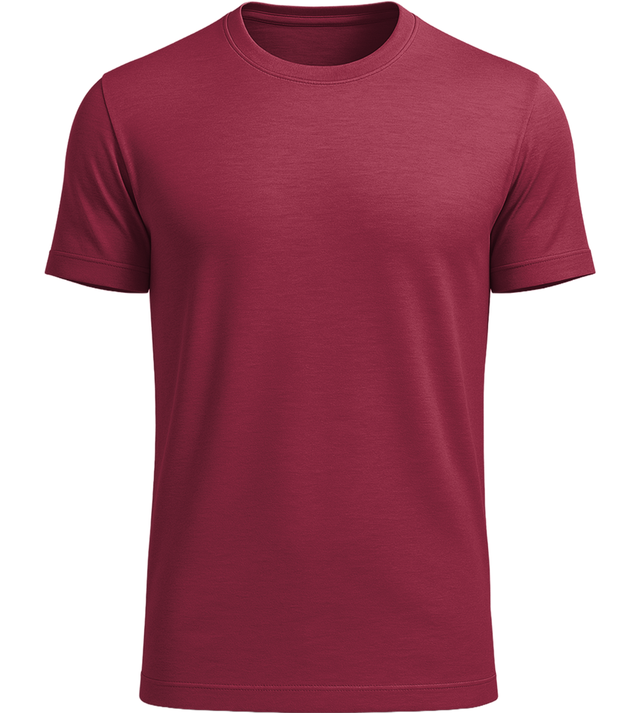 Premium men's t-shirt_BURGUNDY_front