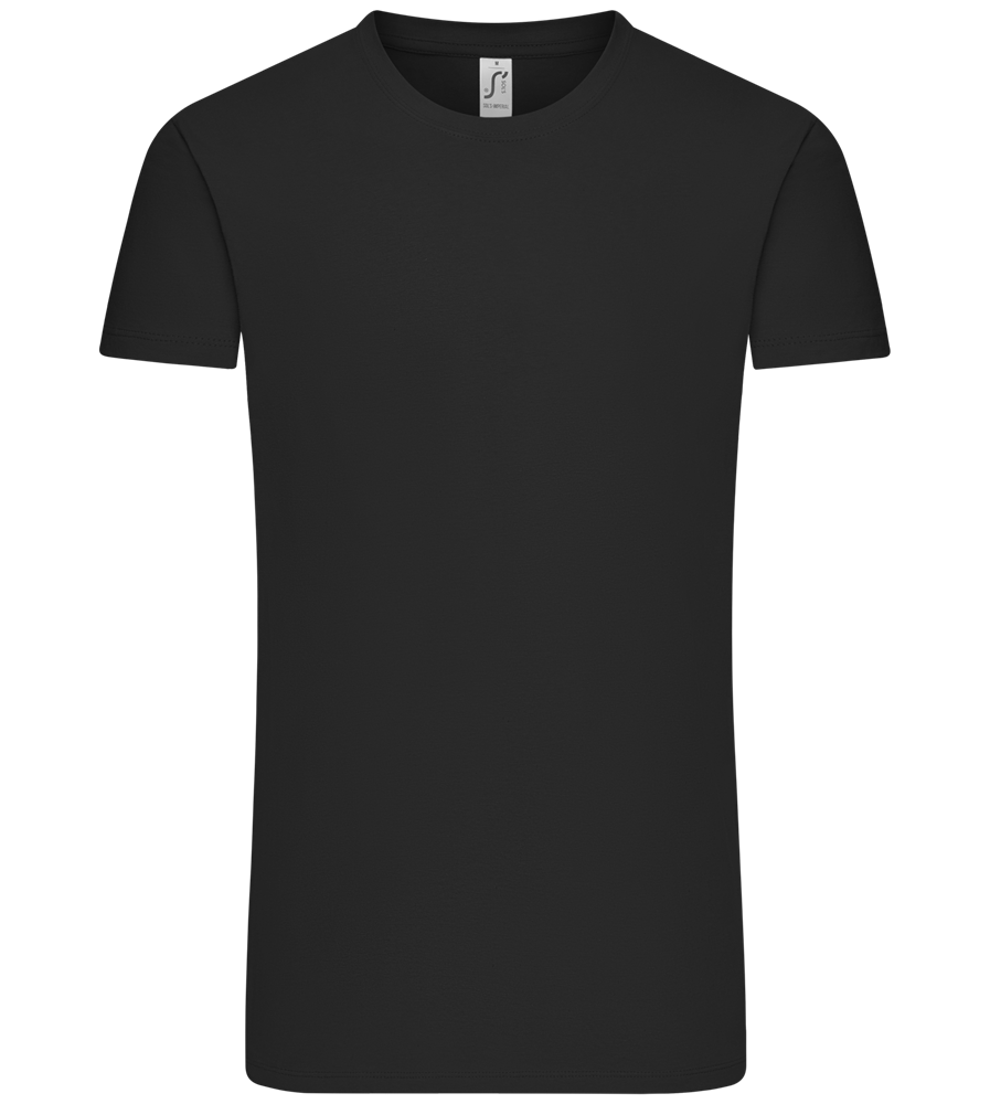 Premium men's t-shirt DEEP BLACK front