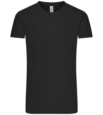 Premium men's t-shirt DEEP BLACK front